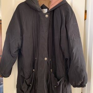 Gallery Black Hooded Ski Jacket